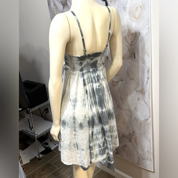 Goa beachwear by Japan Tie dye asymmetrical dress SizE Small - Picture 12 of 13
